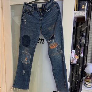 Lucky Brand Blue Patchwork Women Jeans